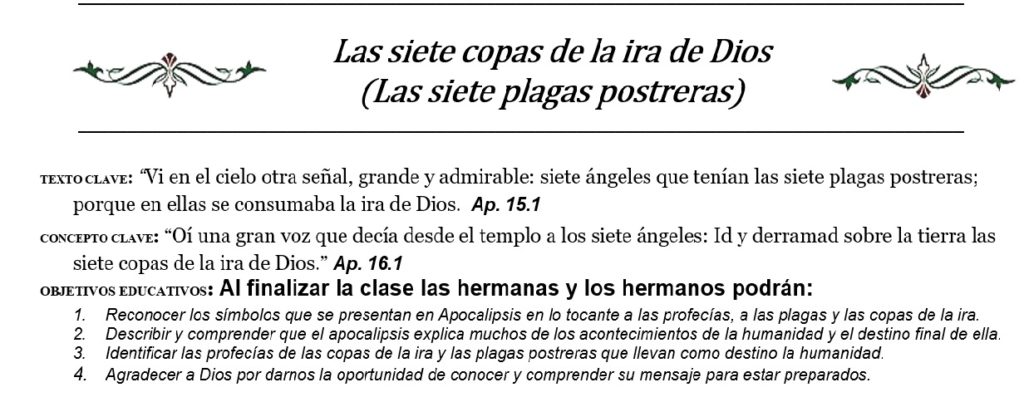 Las Siete Copas De La Ira De Dios Iglesia De Cristo En Usulután 3126